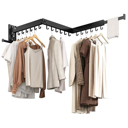 Wall Mounted Collapsible Clothes Drying Rack