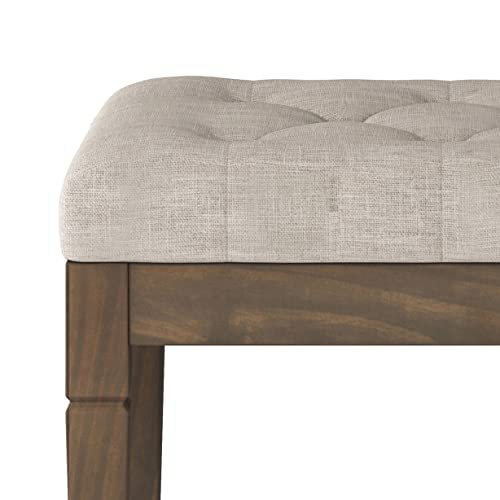 Dahlia 18" x 46" Solid Wood Outdoor Indoor Bench in Grey