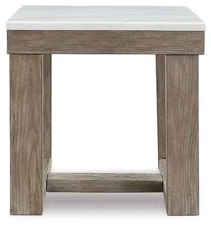 Square Marble End Table