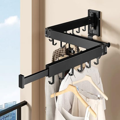 Wall Mounted Collapsible Clothes Drying Rack