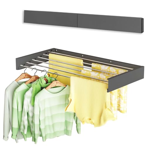 Wall Mounted Clothes Drying Rack 40"