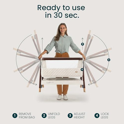CoZee® Luxe Bedside Bassinet & Sleeper