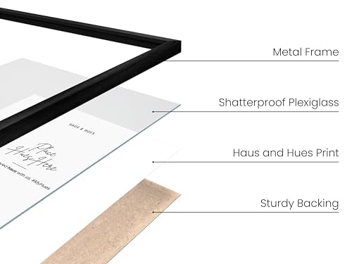 5x7 Black Metal Picture Frames