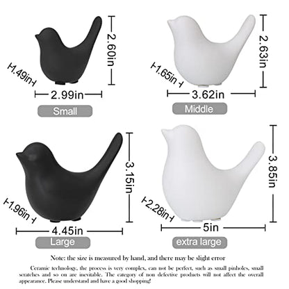 Notakia Small Birds Statues Black Modern Farmhouse Decor Deals (2 Count)