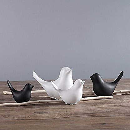 Notakia Small Birds Statues Black Modern Farmhouse Decor Deals (2 Count)