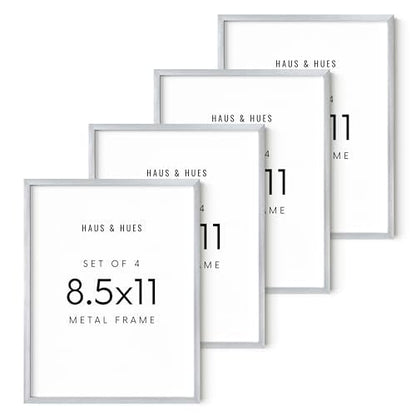 8.5x11 Silver Metal Picture Frames
