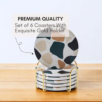 Terrazzo Coasters Set of 6 (6 Count)