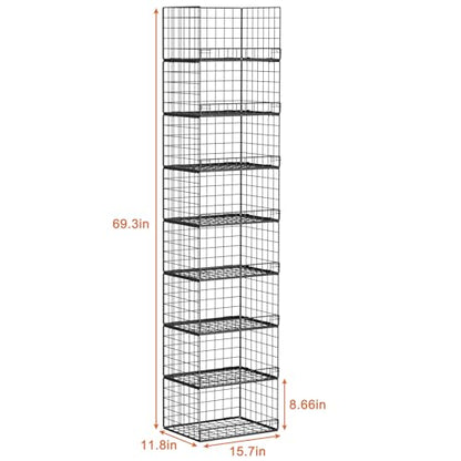 8 Tier Stackable Closet Organizers and Storage Shelves