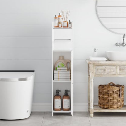 Slim Narrow Bathroom Storage Cabinet