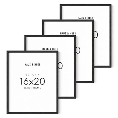 16x20 Black Oak Frame Set of 4 (4 Count)