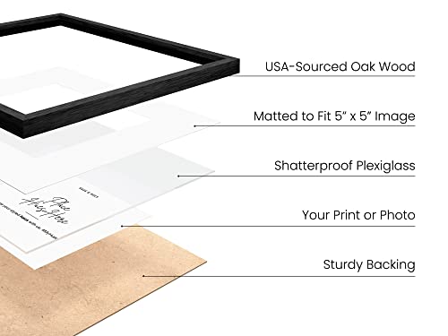 Black Oak Wood 10x10 Picture Frames (9 Count)