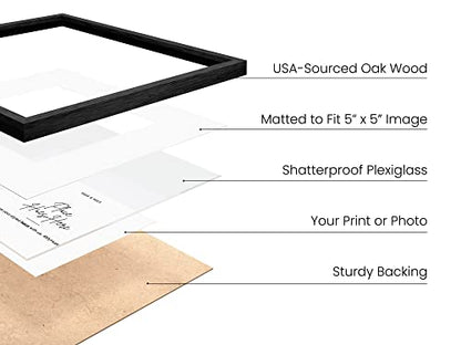 Black Oak Wood 10x10 Picture Frames (9 Count)
