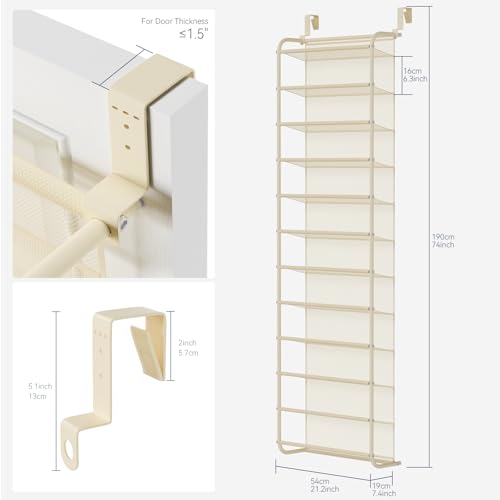 36 Pair Over the Door Shoe Rack
