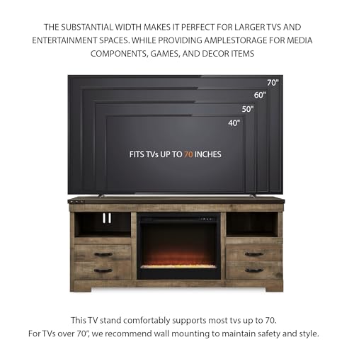 Trinell Electric Fireplace TV Stand