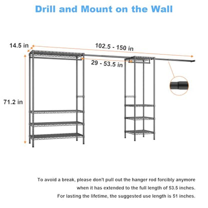 E11 Heavy Duty Garment Rack