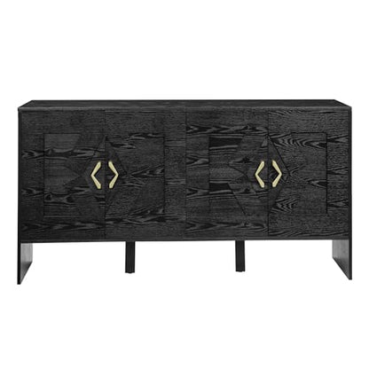 60" Mid Century Modern Sideboard Buffet Cabinet with Storage