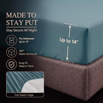 King Size Comforter Set Mineral Blue