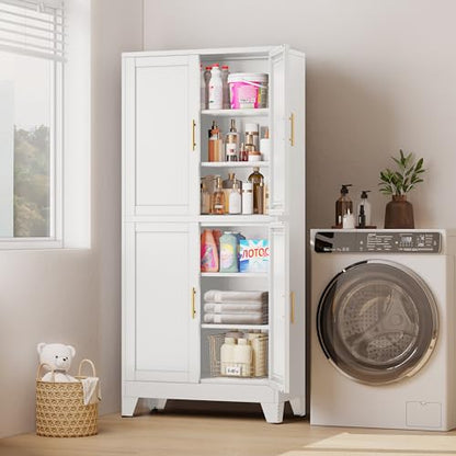 White Metal Storage Cabinet
