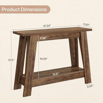 41.3 Inch Farmhouse Entryway Table