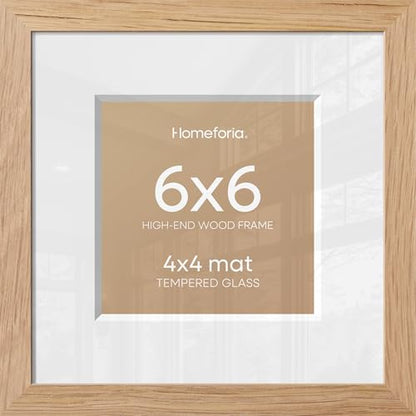 6x6 Natural Oak Picture Frame (3 Count)