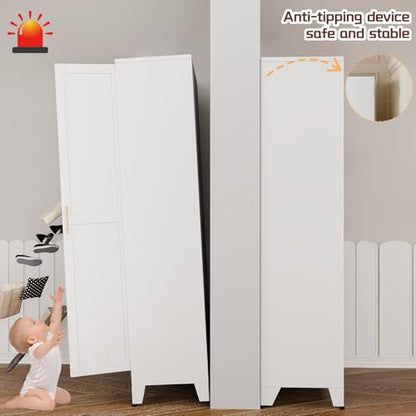 75" Metal Kitchen Pantry Cabinet