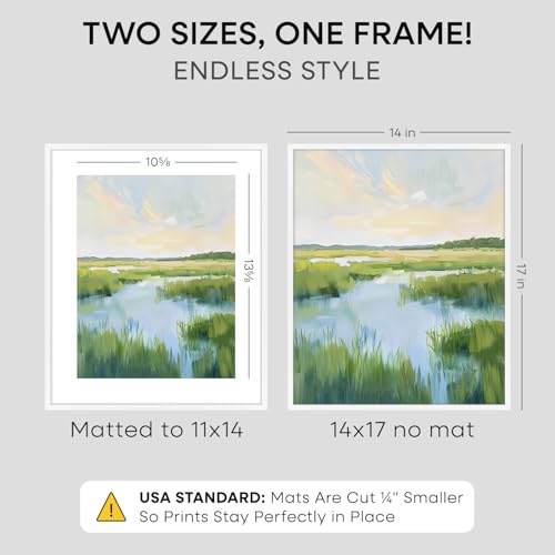 14x17 White Picture Frame (2 Count)