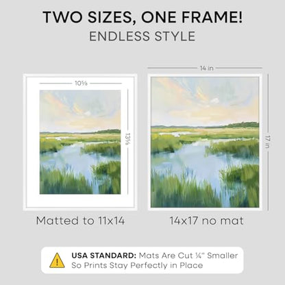 14x17 White Picture Frame (2 Count)