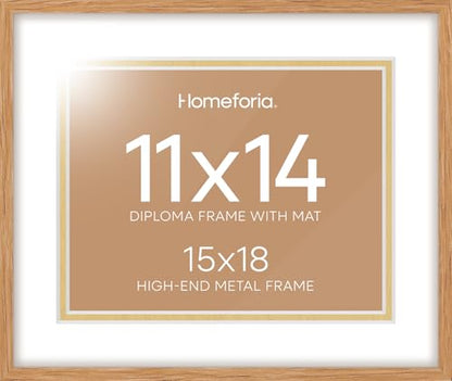 15x18 Natural Oak Diploma Frame (2 Count)