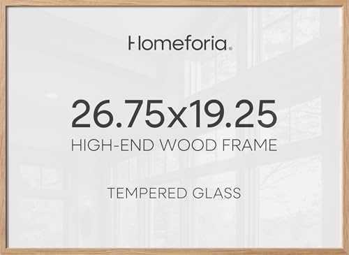 26.75x19.25 Natural Oak Picture Frame (3 Count)