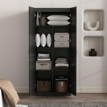 Cornelia Modern Tall Storage Cabinet with Doors and Adjustable Shelves 1.0
