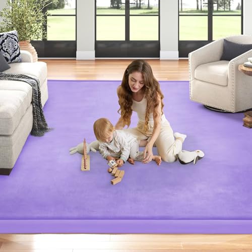 Baby Play Mat for Floor Nursery Muscle Area Rug Playroom Rug 47"x47" Elastic Foam 1.3" Thick Crawling Mat for Babies