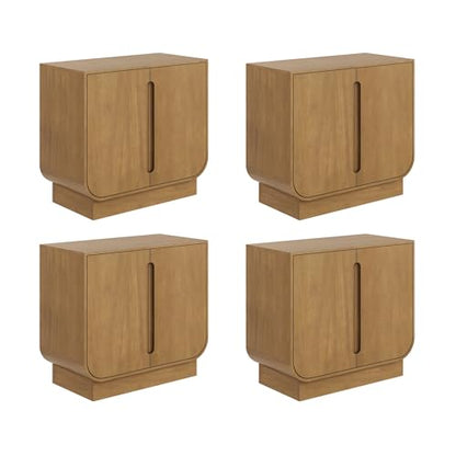Joey Mid Century Modern Storage Cabinet (4 Count)