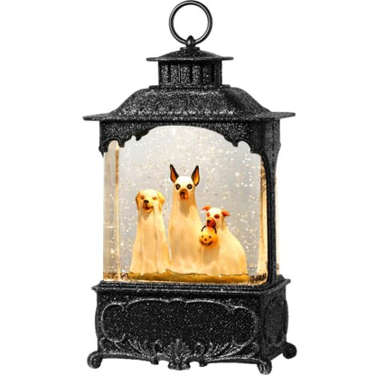 Halloween Snow Globe Lantern Ghost Dog Halloween Decor Indoor