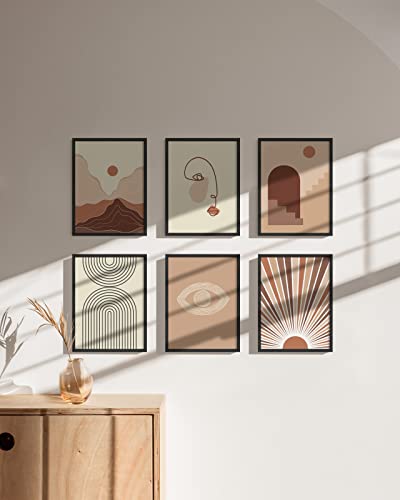 Standalone Black Oak Frame Set of 9