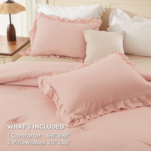 Ruffle Oversized Queen Comforter Set