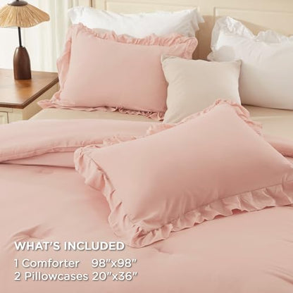 Ruffle Oversized Queen Comforter Set