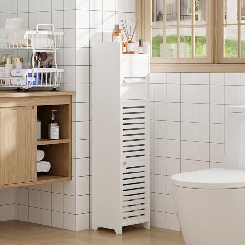 Slim Narrow Bathroom Storage Cabinet