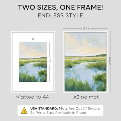 A3 White Picture Frame