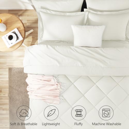 Queen Comforter Set with Sheets Ivory
