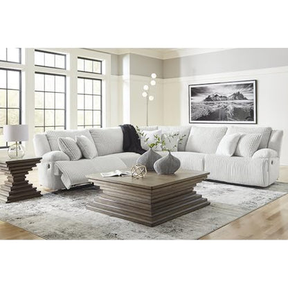 5-Piece L-Shaped Reclining Sectional Sofa, Alloy (5 Count)