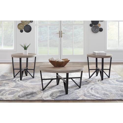 Deanlee 3 Piece Round Coffee Table Set (3 Count)