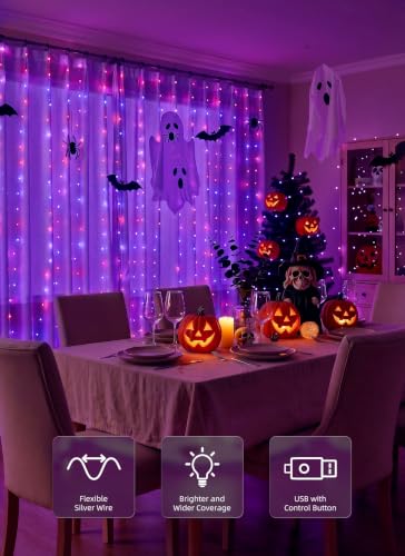 300 LED Fairy Curtain Lights