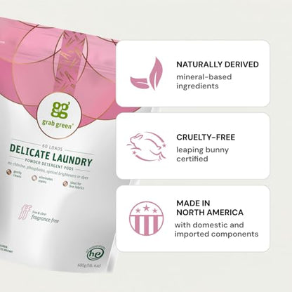 Delicate Laundry Detergent Pods (60 Count)