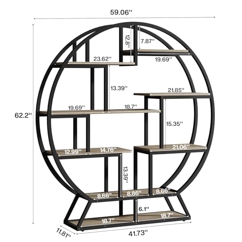 Bookshelf Round Bookshelves Etagere Bookcase