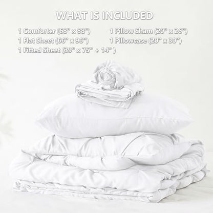 Twin XL Comforter Set White
