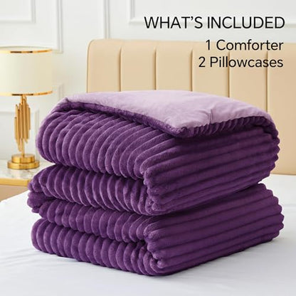 Fleece Full Comforter Set