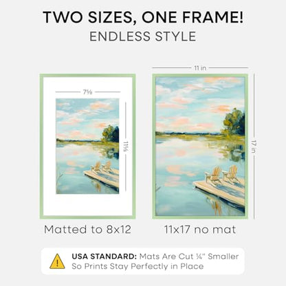 11x17 Green Picture Frame