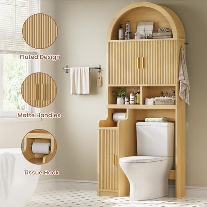 Arched Over The Toilet Storage Cabinet