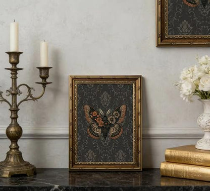Vintage Gold Framed Butterfly Wall Art