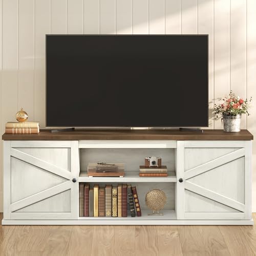 Farmhouse TV Stand for 80'' TV